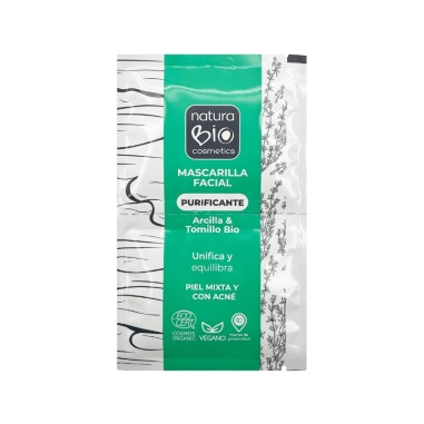 Mascarilla facial Purificante Arcilla & Tomillo NaturaBIO Cosmetics