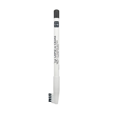 Lápiz de cejas 01 Marrón Baztan NaturaBIO Cosmetics con cepillo incorporado.