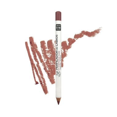 Perfilador de labios 01 Hortensia nude NaturaBIO Cosmetics tono nude rosado.