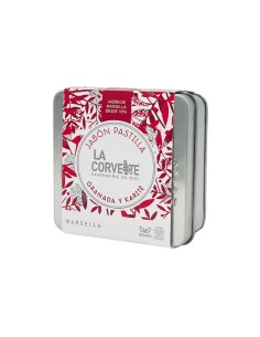 Caja Regalo metálica jabón granada y karité La Corvette