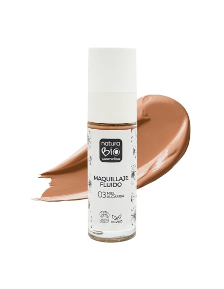 Maquillaje fluido 03 miel Alcarria NaturaBIO Cosmetics