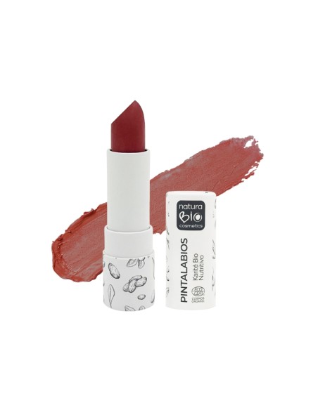 Pintalabios 02 Rosa Malva NaturaBIO Cosmetics: color natural y cuidado Bio.