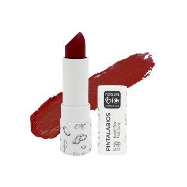 Pintalabios 05 Amapola Silvestre NaturaBIO: rojo vivo, cuidado Bio.