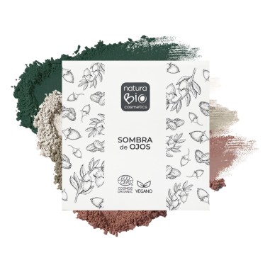 Sombra de Ojos 02 Verde Asturias de NaturaBIO Cosmetics: Color vibrante inspirado en la naturaleza con un cuidado excepcional.