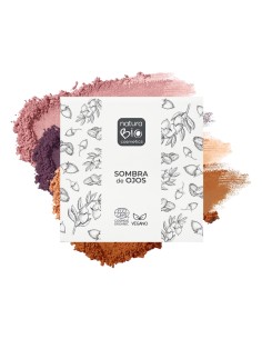 Sombra de Ojos 03 Dunas Canarias de NaturaBIO Cosmetics: Tono cálido y natural que ilumina tu mirada con un cuidado excepcional.