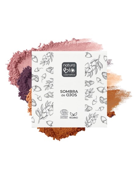 Sombra de Ojos 03 Dunas Canarias de NaturaBIO Cosmetics: Tono cálido y natural que ilumina tu mirada con un cuidado excepcional.