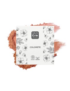 Colorete Dúo 01 Costa Cálida de NaturaBIO Cosmetics: Tonos melocotón y coral para un look fresco y cálido.