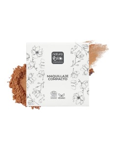 Maquillaje Compacto 02 Beige Alboraya de NaturaBIO Cosmetics: Ideal para piel media con acabado mate y natural.