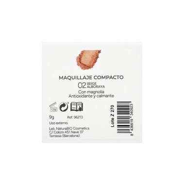 Maquillaje polvo compacto 02 beige...