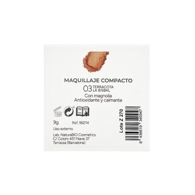 Maquillaje polvo compacto 03...