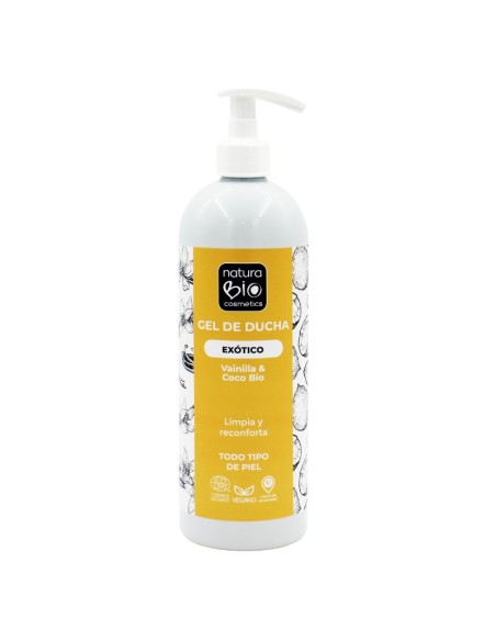 Gel de dutxa Exòtic vainilla i coco Bio NaturaBIO Cosmetics