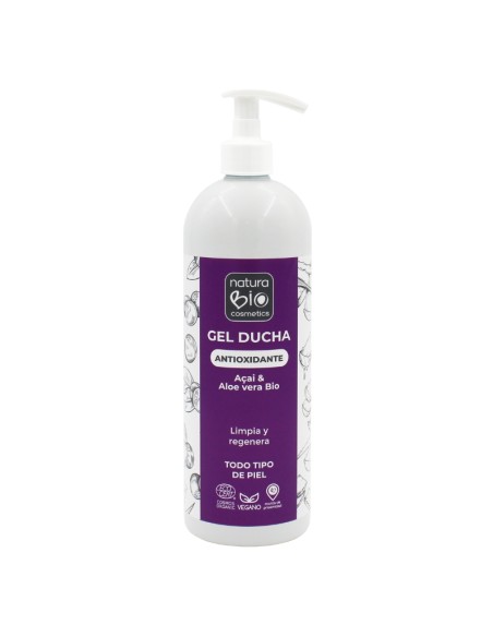 Gel de dutxa aloe & açai NaturaBIO Cosmetics
