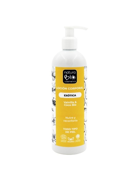 Loció corporal exòtica vainilla & coco Bio 500ml NaturaBIO Cosmetics