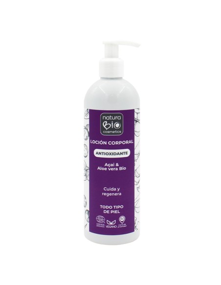 Loció corporal antioxidant àloe açai Bio 500ml NaturaBIO Cosmetics