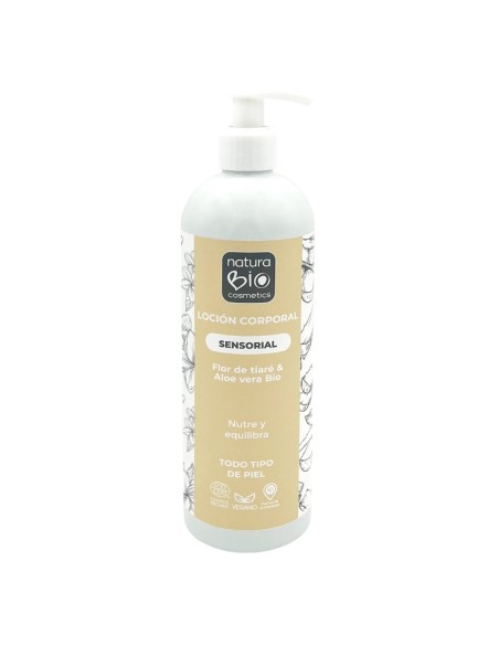 Loció corporal Sensorial flor de tiaré & aloe vera Bio NaturaBIO Cosmetics
