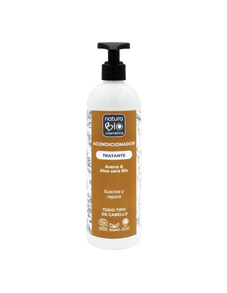 Condicionador natural tractant aloe i civada NaturaBIO Cosmetics