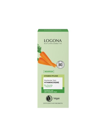 Crema vitamínica color il·luminadora pastanaga Bio Logona
