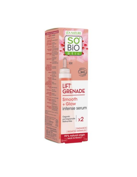 Sérum facial intenso lift’grenade retinol-like SO’BiO