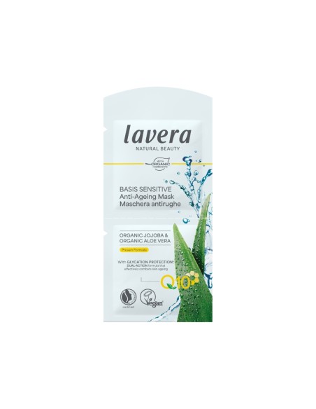 Sobre mascarilla facial Q10 Basis sensitiv lavera