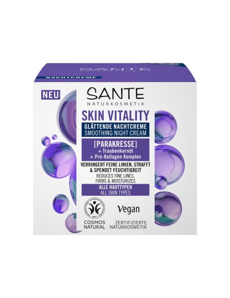 Crema nit allisadora Skin vitality Sante