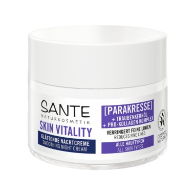 Crema nit allisadora Skin vitality Sante