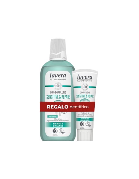 Pack bucal cuidado completo con flúor lavera Regalo dentífrico