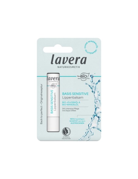 Bálsamo labial Basis Sensitive aceite de jojoba & almendras BIO lavera
