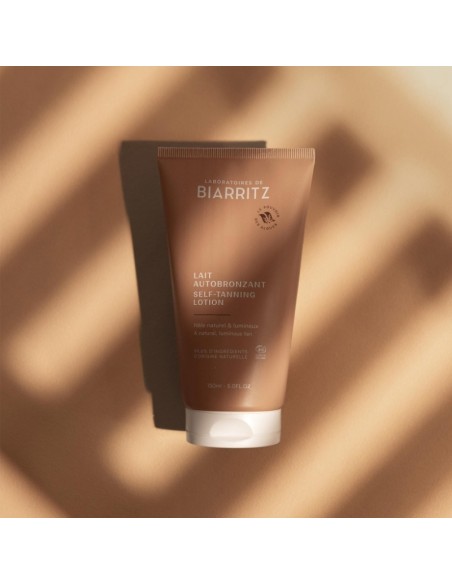 Autobronceador hidratante Laboratoires de Biarritz en tubo marrón