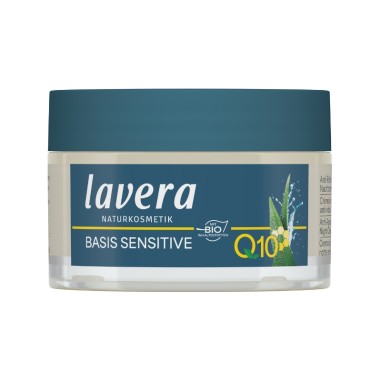 Crema hidratante noche Q10 Basis Sensitiv lavera