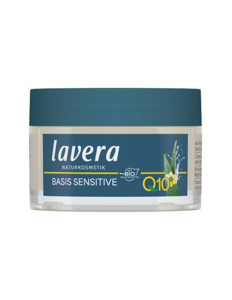 Crema hidratante noche Q10 Basis Sensitiv lavera