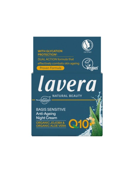 Crema hidratant de nit Q10 Basis Sensitive lavera