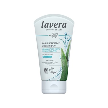 Gel limpiador basis sensitive aloe y jojoba lavera