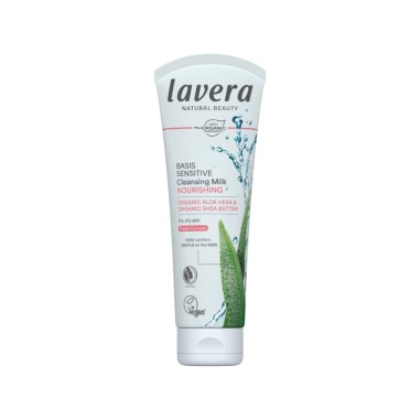 Leche limpiadora basis sensitiv aloe y karite lavera