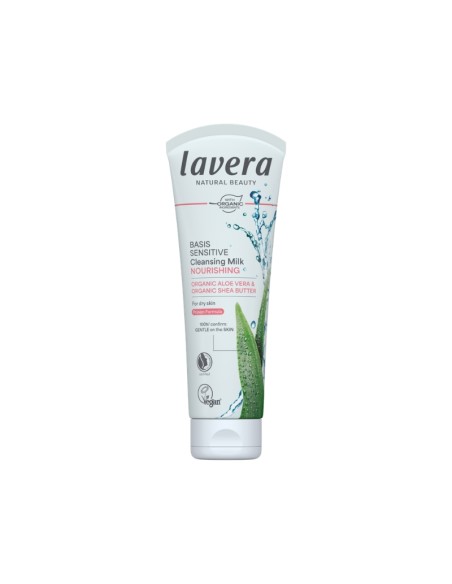 Leche limpiadora basis sensitiv aloe y karite lavera