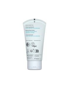 Crema día hidratante Basis Sensitive lavera aloe vera Bio y jojoba Bio 50 ml tubo frontal 2