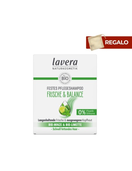 Champú sólido equilibra y refresca lavera