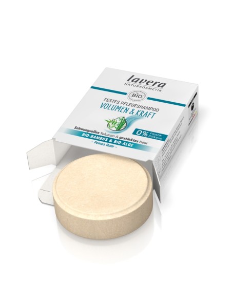 Champú sólido volumen y fuerza lavera