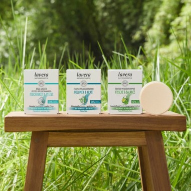 Champú sólido volumen y fuerza lavera