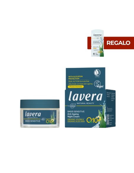 Crema hidratante noche Q10 Basis Sensitiv lavera