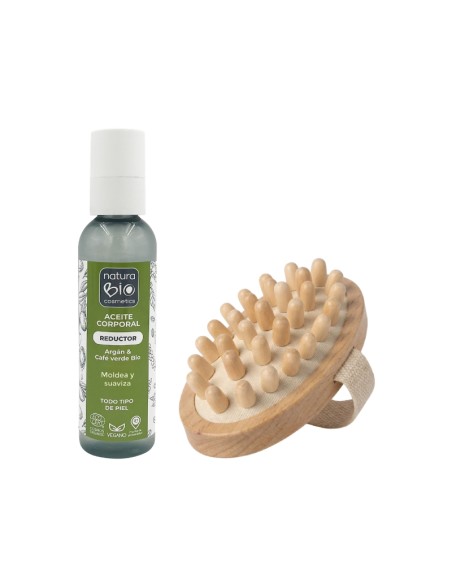 Ritual corporal Reductor NaturaBIO Cosmetics REGALO cepillo y furoshiki