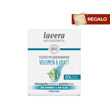 Champú sólido volumen y fuerza lavera