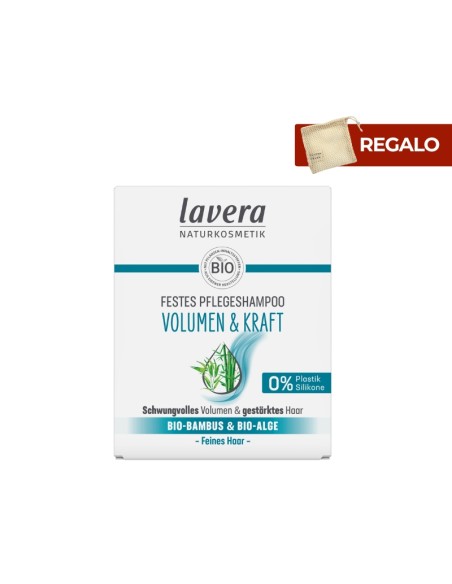Champú sólido volumen y fuerza lavera