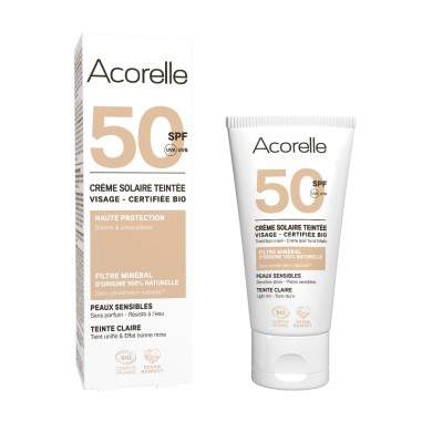 Crema facial color light SPF 50 Acorelle