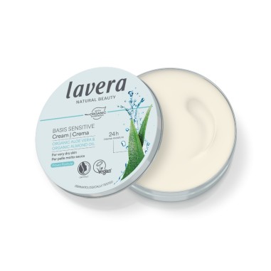 Abierta la caja de la crema cara & cuerpo