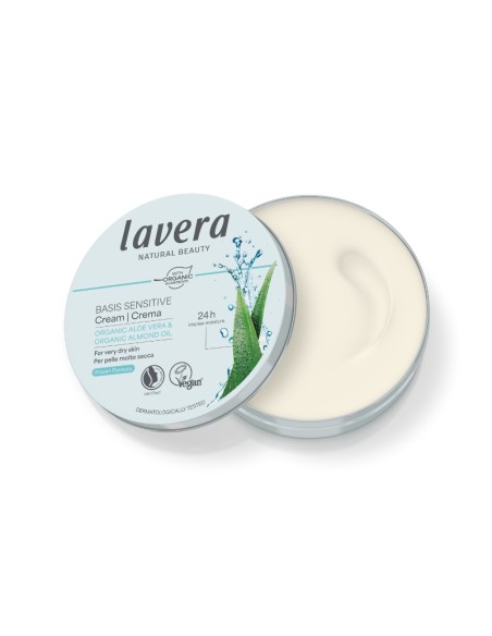 Abierta la caja de la crema cara & cuerpo