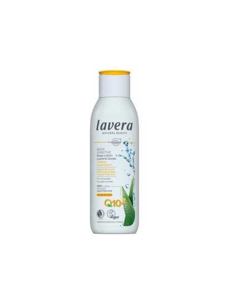 Loció corporal reafirmant Q10 Basis Sensitiv lavera