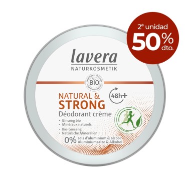Desodorant natural crema 48h+ Strong...