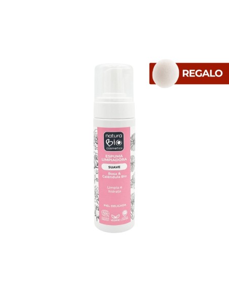 Espuma limpiadora Suave rosa 6 caléndula NaturaBIO Cosmetics