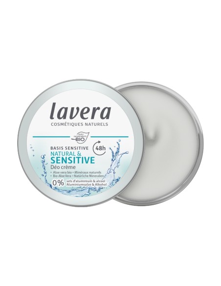 Desodorant natural en crema 48 h Basis Sensitiv lavera
