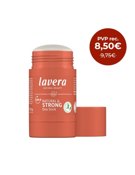 Desodorante stick 48h + Strong & natural lavera